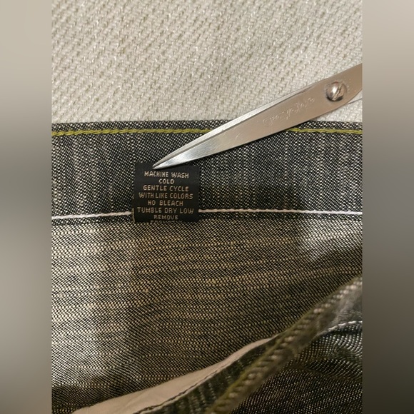 Lacoste oversized jeans black denim with crocodiles size 34x38 - Picture 12 of 16